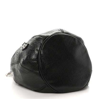 Balenciaga Agneau Giant 12 Silver Hardware Mini Pompon Black 4 of 10