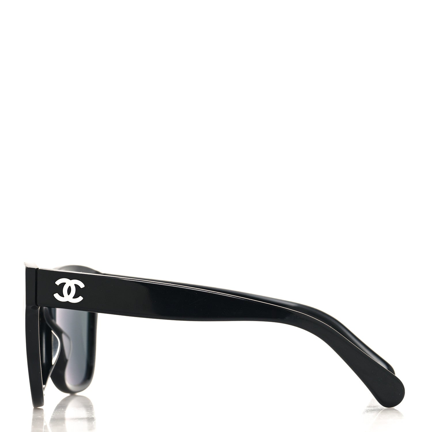 Chanel Acetate Polarized Square CC Sunglasses 5380 Black 3 of 7