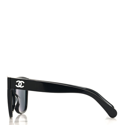 Chanel Acetate Polarized Square CC Sunglasses 5380 Black 3 of 7