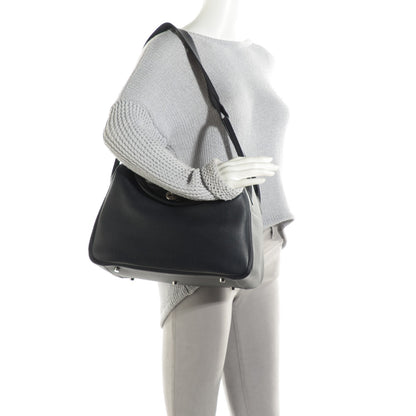 Hermes Taurillon Clemence Lindy 34 Indigo 2 of 9