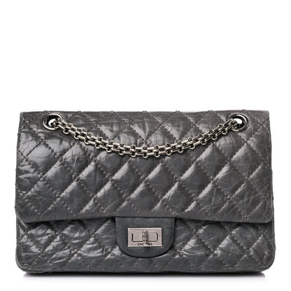 Chanel Aged Calfskin Quilted 50th Anniversary 2.55 Reissue 225 Flap Grey 1 of 21