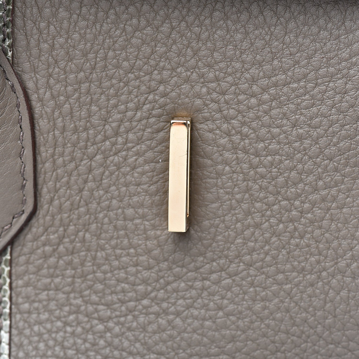 Hermes Taurillon Clemence Lizard Club Birkin 35 Etain Graphite 10 of 30