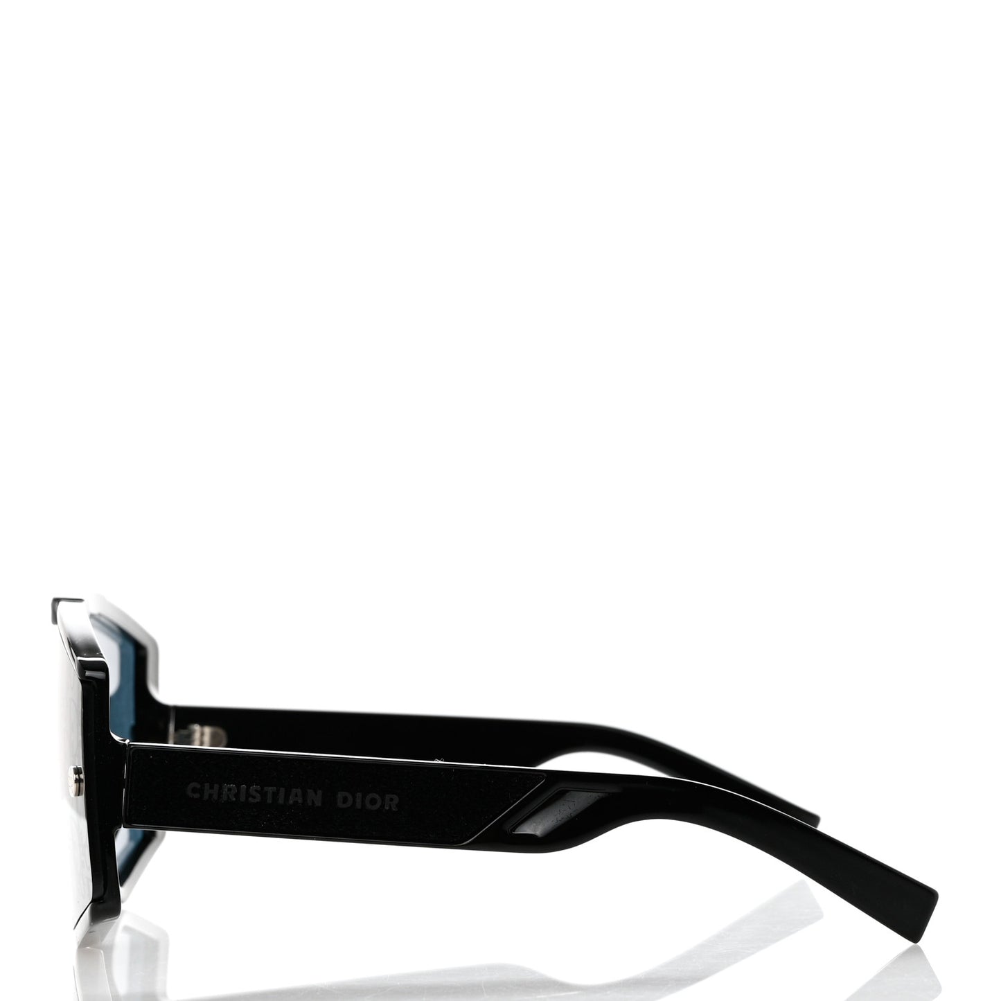 Acetate Diorxtrem MU Oblique Mask Sunglasses Black
