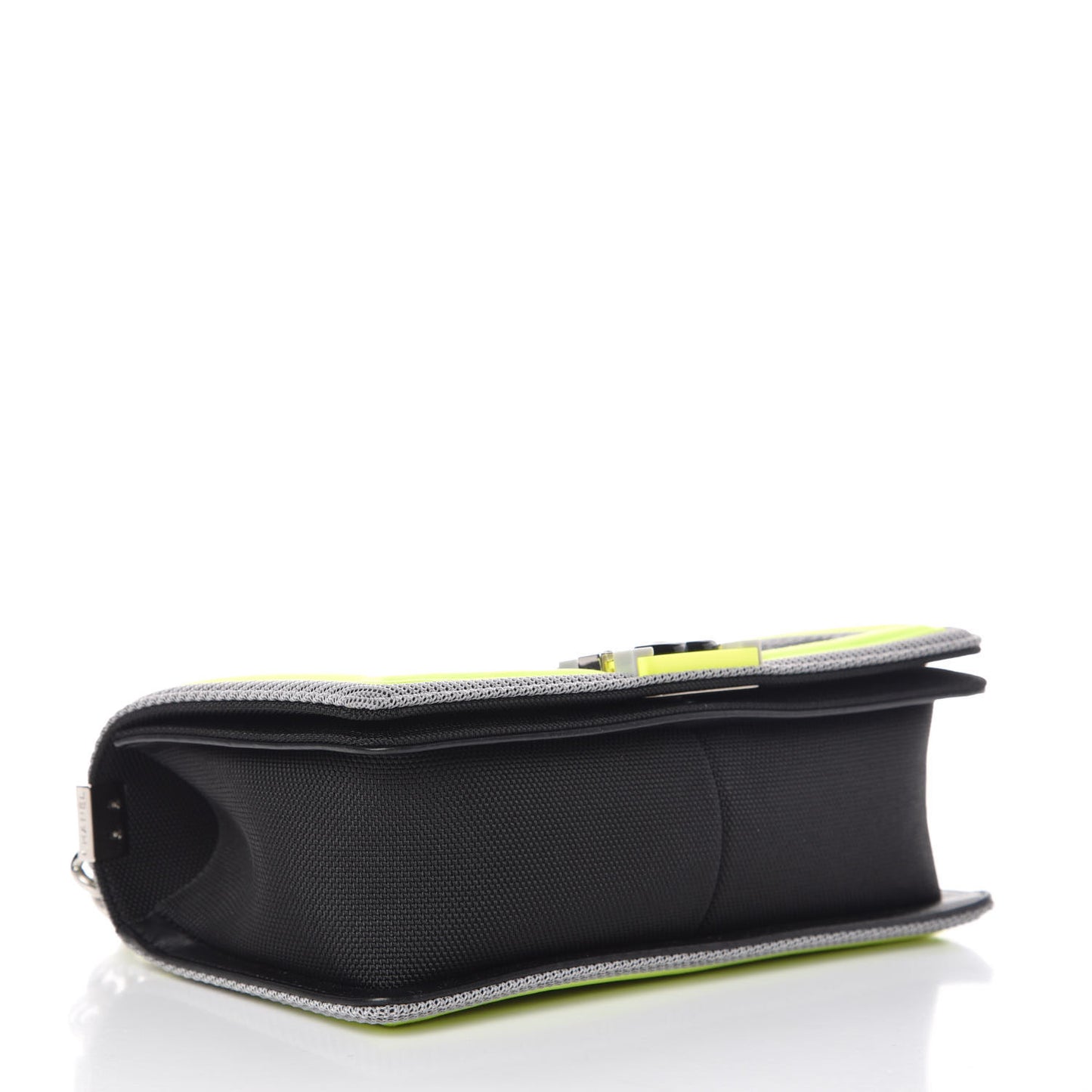Canvas Quilted Medium Fluo Boy Flap Black Grey Yellow