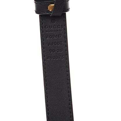 Gucci Calfskin Double G 20mm Belt 90 36 Black 4 of 4