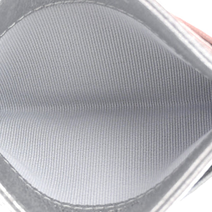 Chanel Metallic Lambskin Quilted CC Card Holder Silver 5 of 10