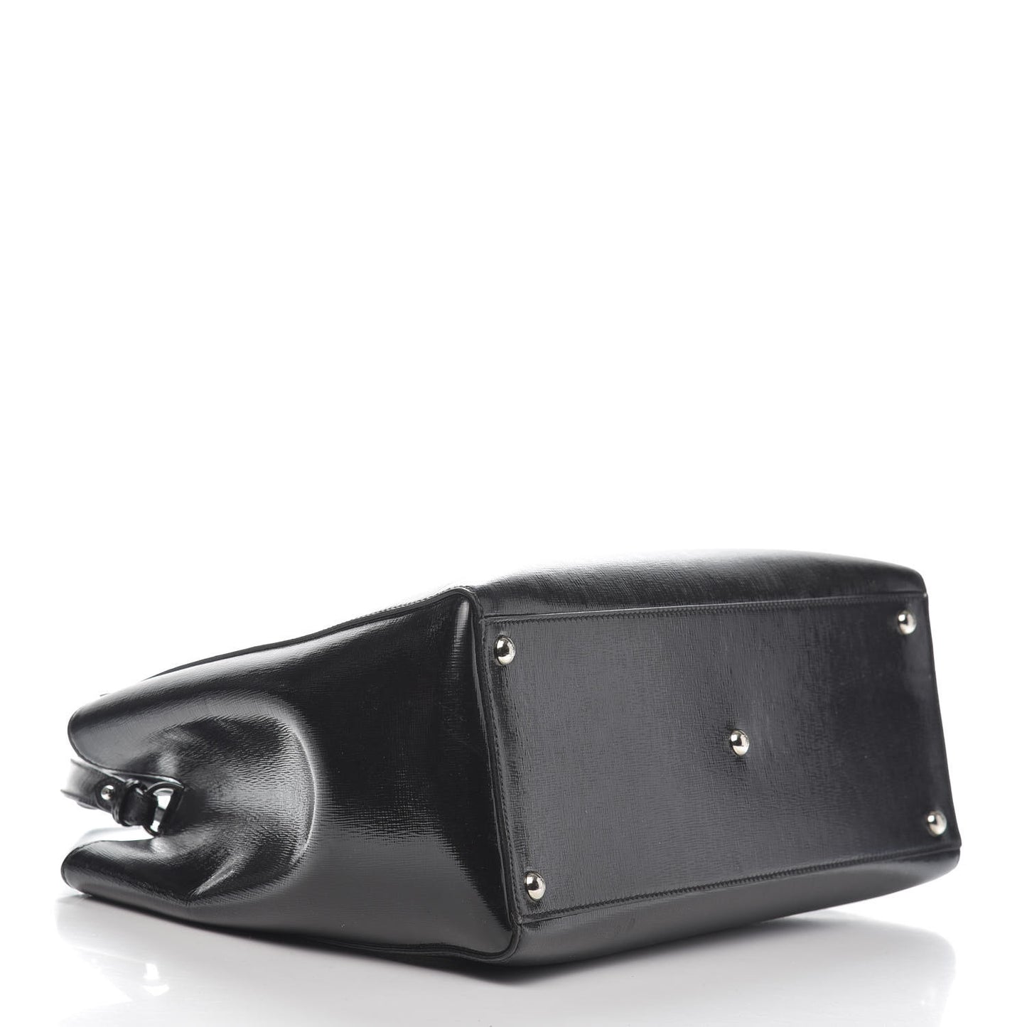 Patent Vitello Elite Regular 2Jours Tote Black