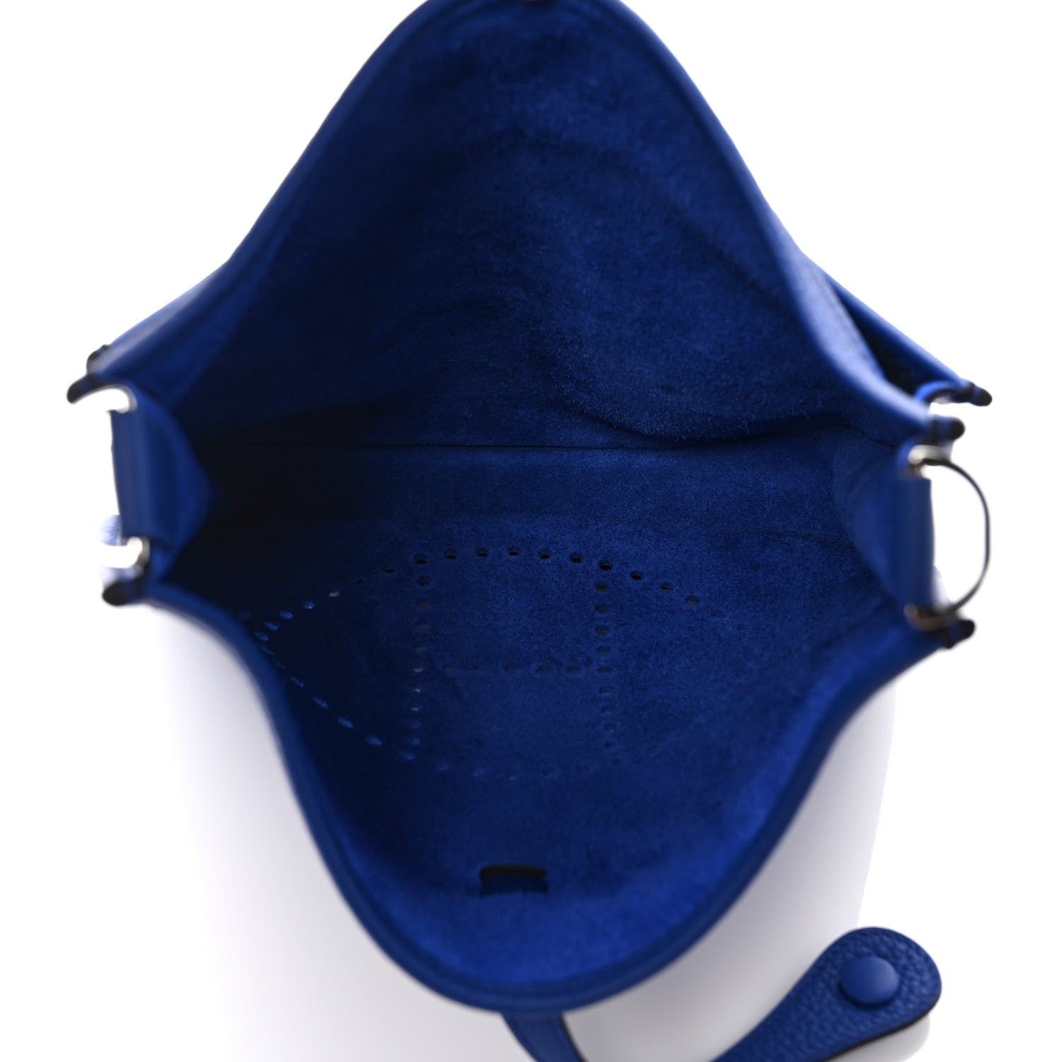 Hermes Taurillon Clemence Evelyne III PM Bleu Royal 5 of 9