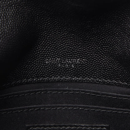 Saint Laurent Grain De Poudre Monogram Toy West Hollywood Fold-Over Bag Black 9 of 10