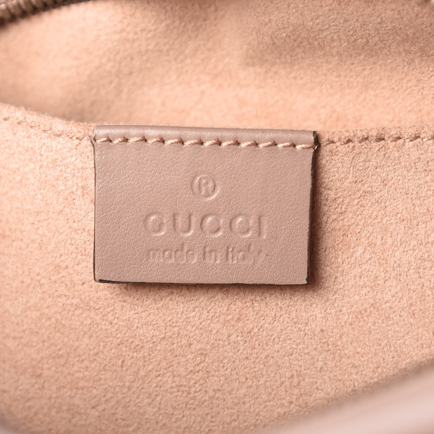 Gucci Calfskin Matelasse Small GG Marmont Chain Shoulder Bag Taupe 8 of 10