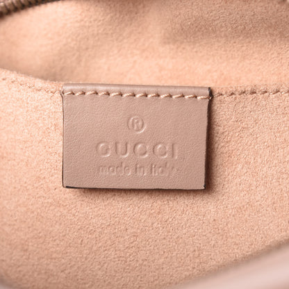 Gucci Calfskin Matelasse Small GG Marmont Chain Shoulder Bag Taupe 8 of 10
