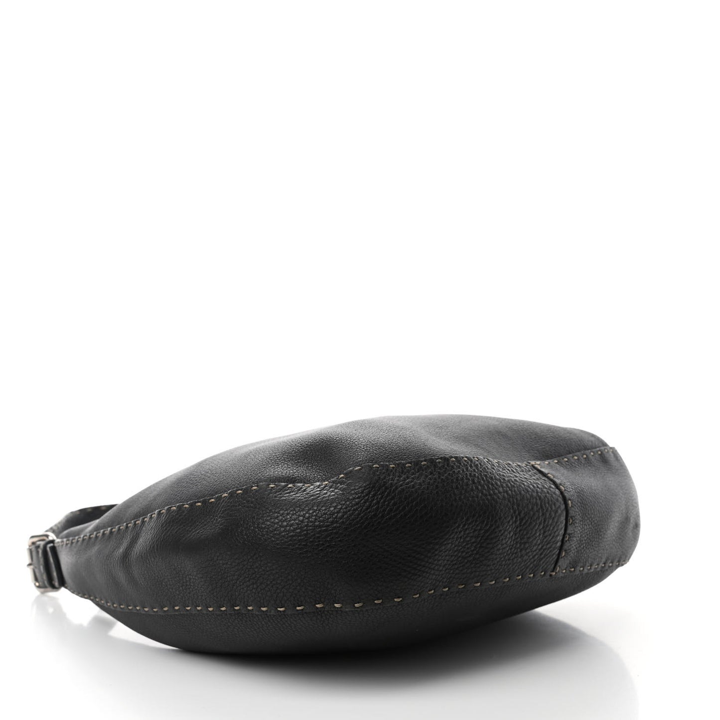 Calfskin Romano Selleria Hobo Black