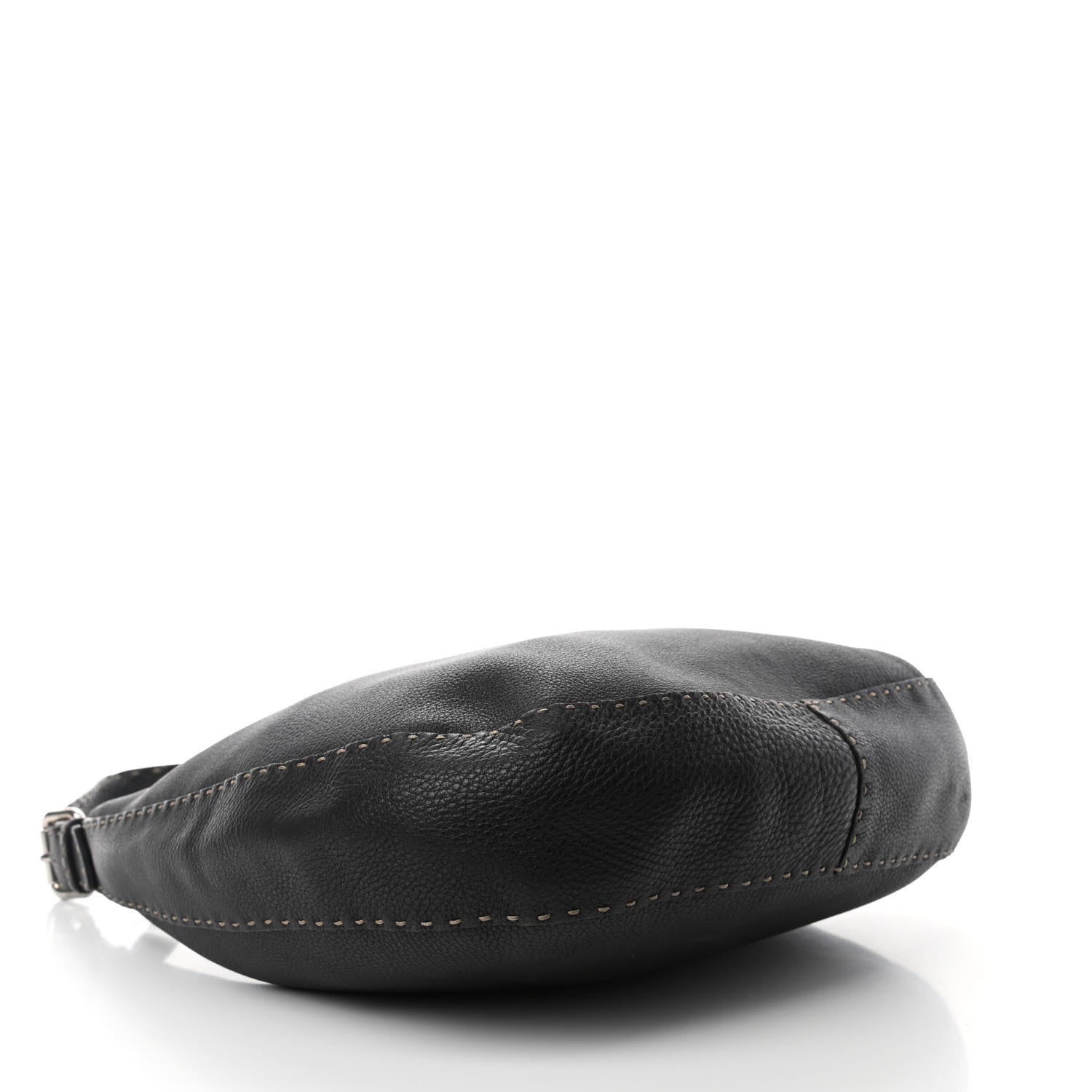 Fendi Calfskin Romano Selleria Hobo Black 4 of 13