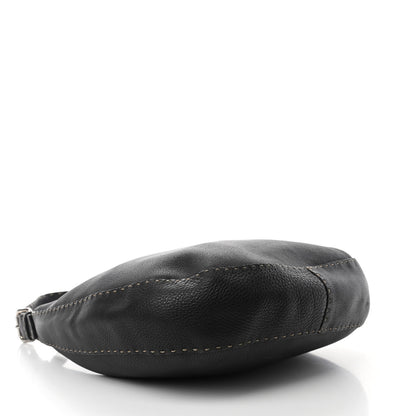 Fendi Calfskin Romano Selleria Hobo Black 4 of 13