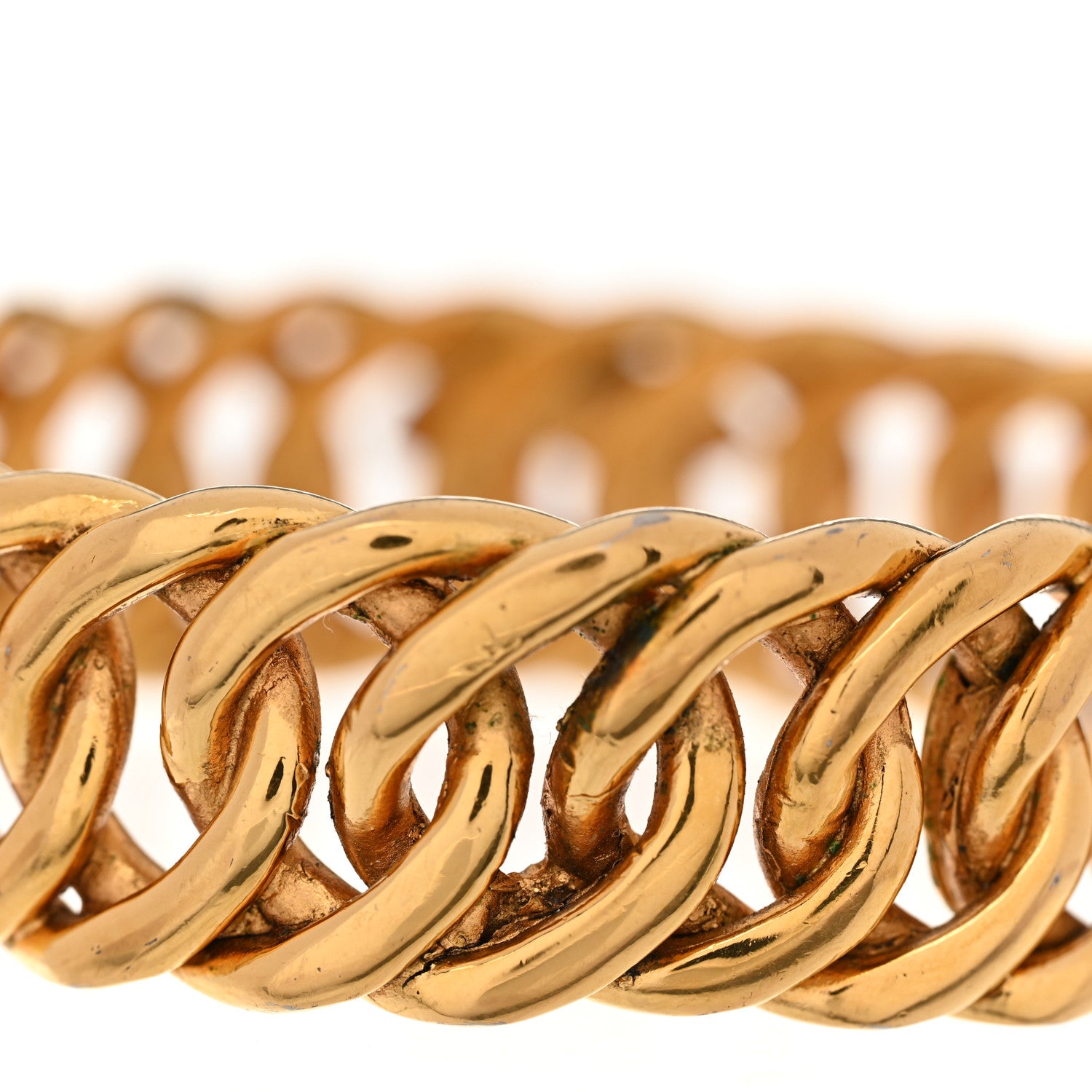 Chanel CC Chain Wide Bracelet Gold 4 of 5
