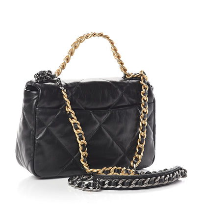 Chanel Lambskin Quilted Medium 19 Flap Black 3 of 11
