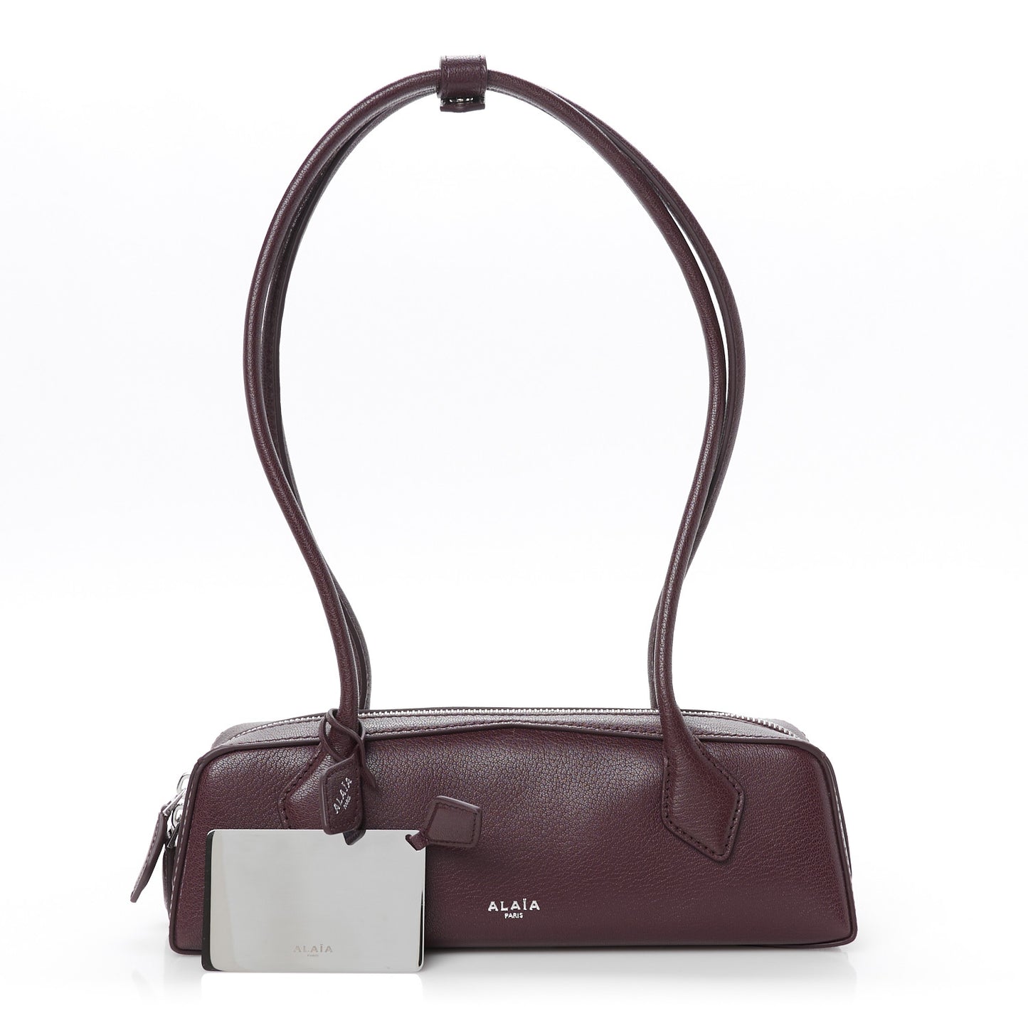 Shiny Goatskin Small Le Teckel Bag Rouge Grenat