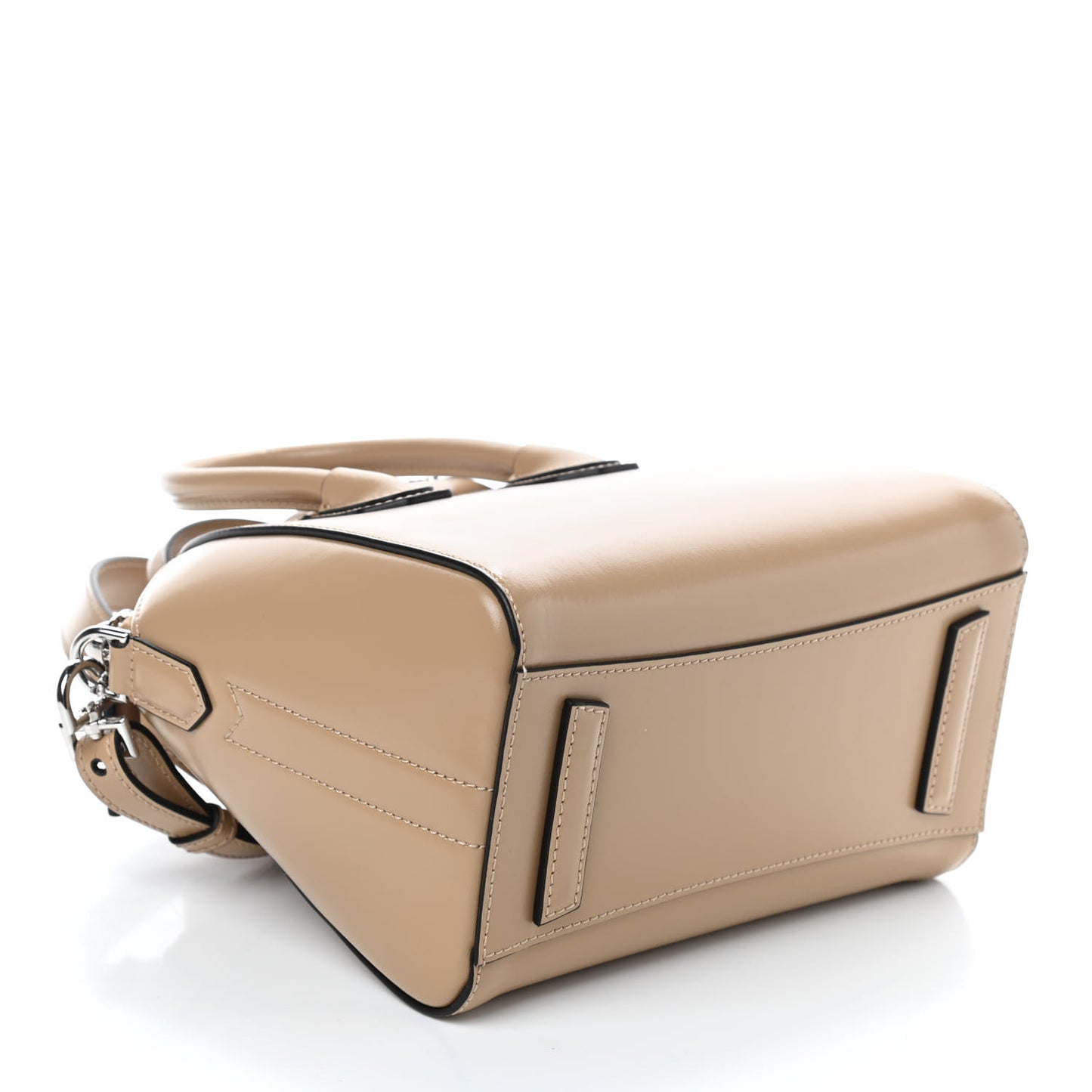 Shiny Lord Calfskin Mini Antigona Nude