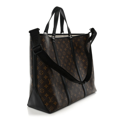 Louis Vuitton Monogram Macassar Weekend Tote GM 3 of 11