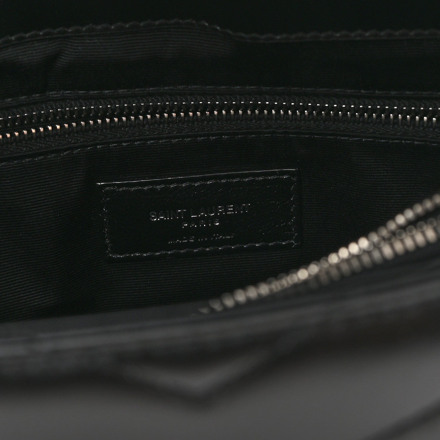 Saint Laurent Calfskin Y Quilted Monogram Medium Loulou Chain Satchel Black 6 of 11
