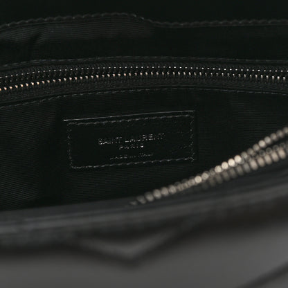 Saint Laurent Calfskin Y Quilted Monogram Medium Loulou Chain Satchel Black 6 of 11