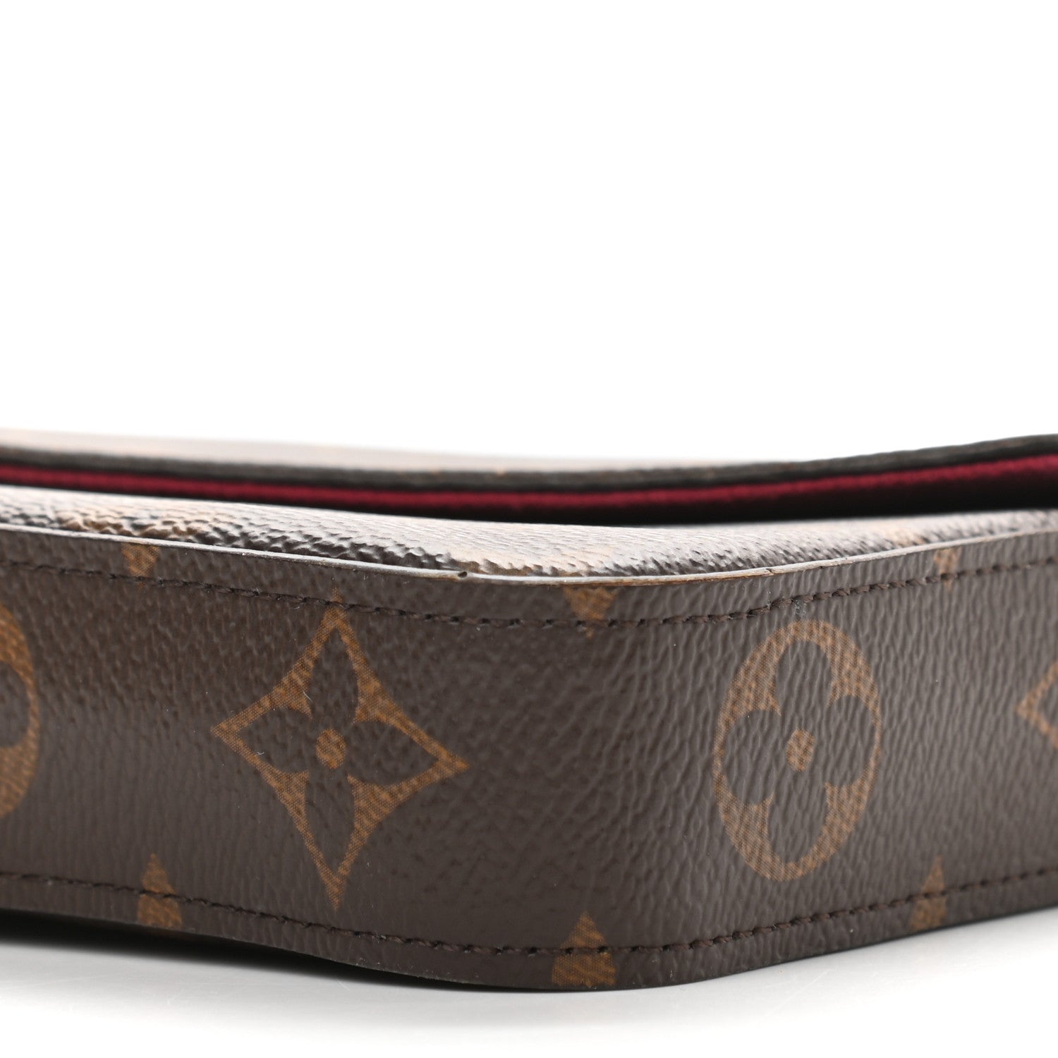 Louis Vuitton Monogram Pochette Felicie Chain Wallet Fuchsia 11 of 13