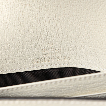 Gucci GG Supreme Monogram Web Queen Margaret Chain Wallet White 5 of 9