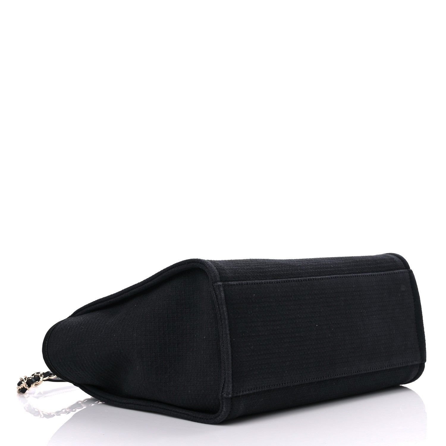 Chanel Mixed Fibers Small Deauville Tote Black 5 of 12