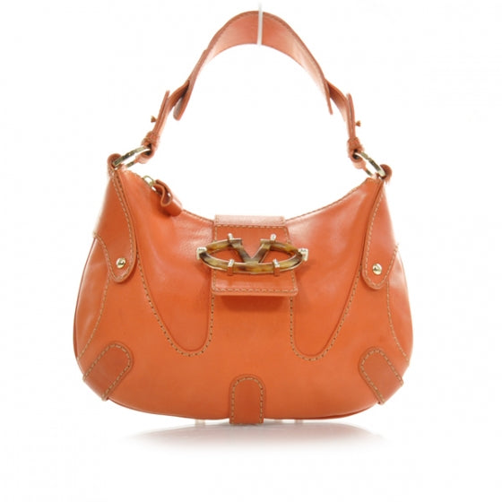 Leather Small Catch Hobo Orange
