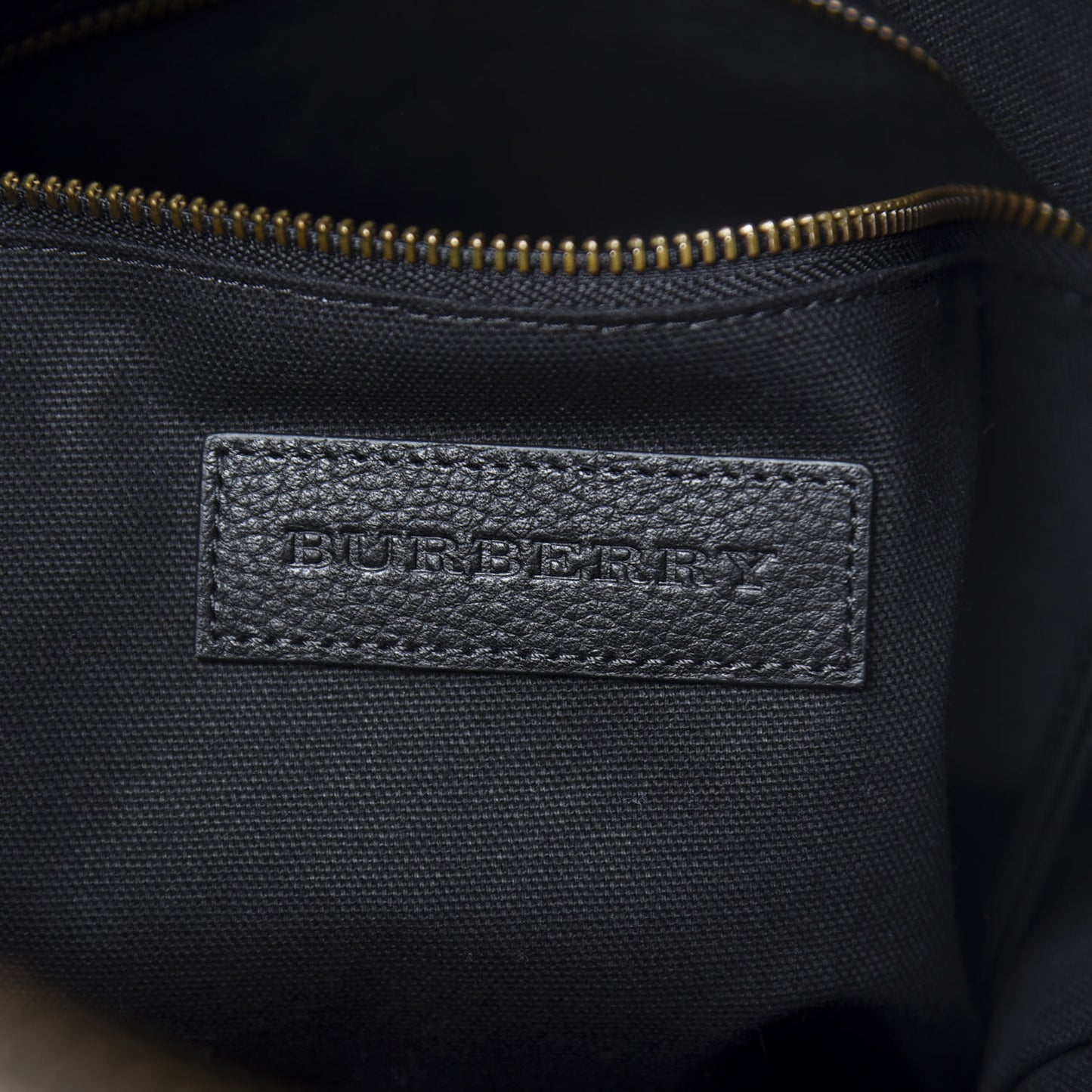 Grainy Calfskin Mega Check Armley Folding Messenger Black