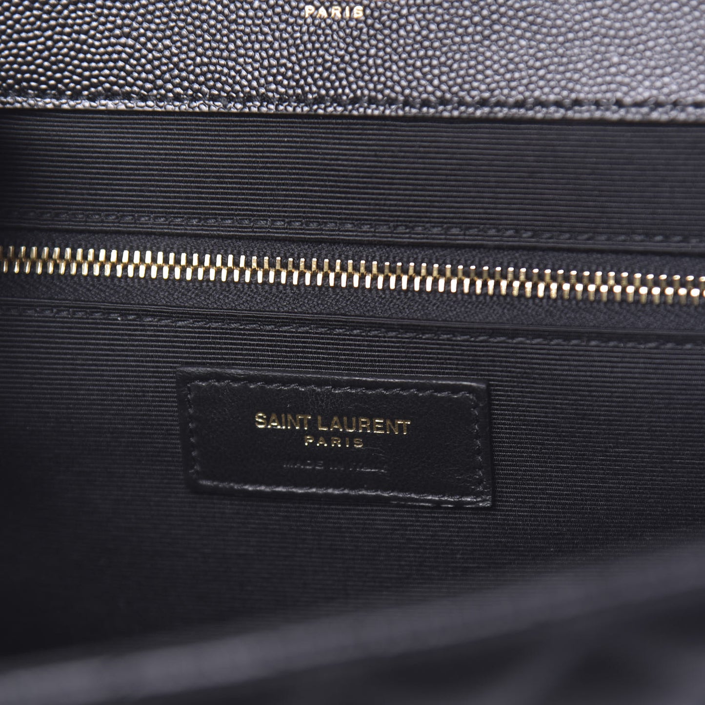Grain De Poudre Large Tri-Quilt Monogram Satchel Black