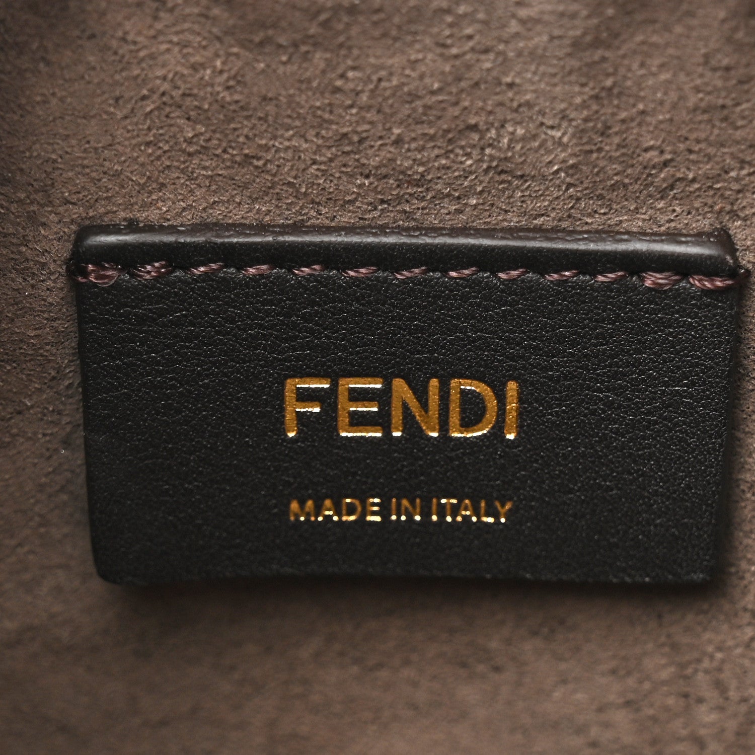 Fendi Vitello Liberty F is Fendi FF 1974 Embossed Mini Mon Tresor Bucket Bag Brandy 6 of 11