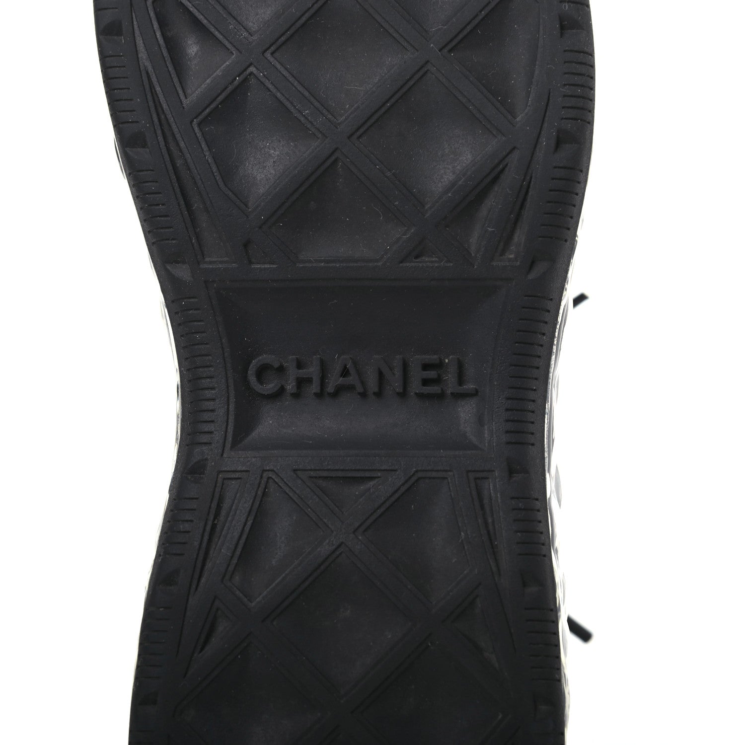 Chanel Suede Calfskin Velvet Grosgrain CC Sneakers 36 Black 5 of 7