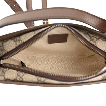 Gucci GG Supreme Monogram Web Ophidia Crossbody Bag Beige New Acero 5 of 10