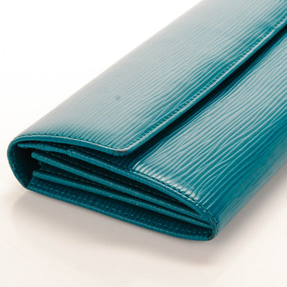 Louis Vuitton Epi Sarah Wallet Cyan 8 of 9