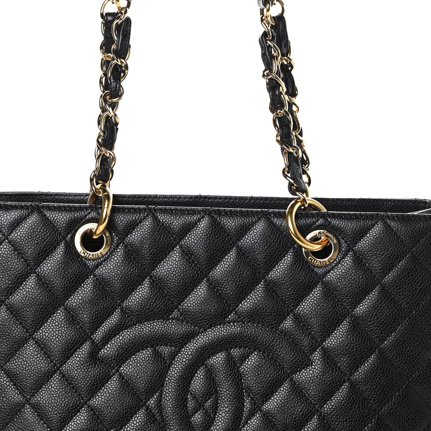 Chanel Caviar Quilted Grand Shopping Tote GST Black 8 of 11