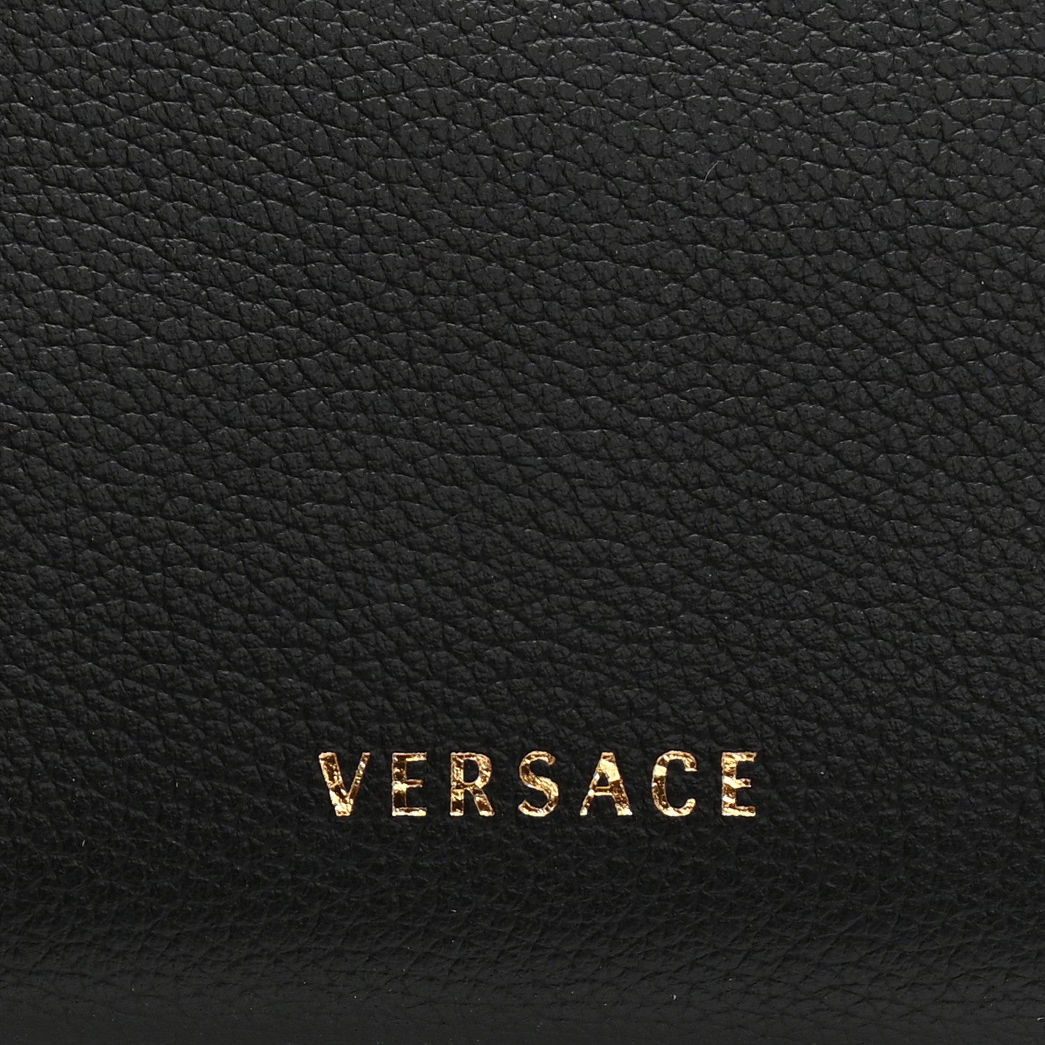 Versace Calfskin Medium La Medusa Top Handle Handbag Black 11 of 21