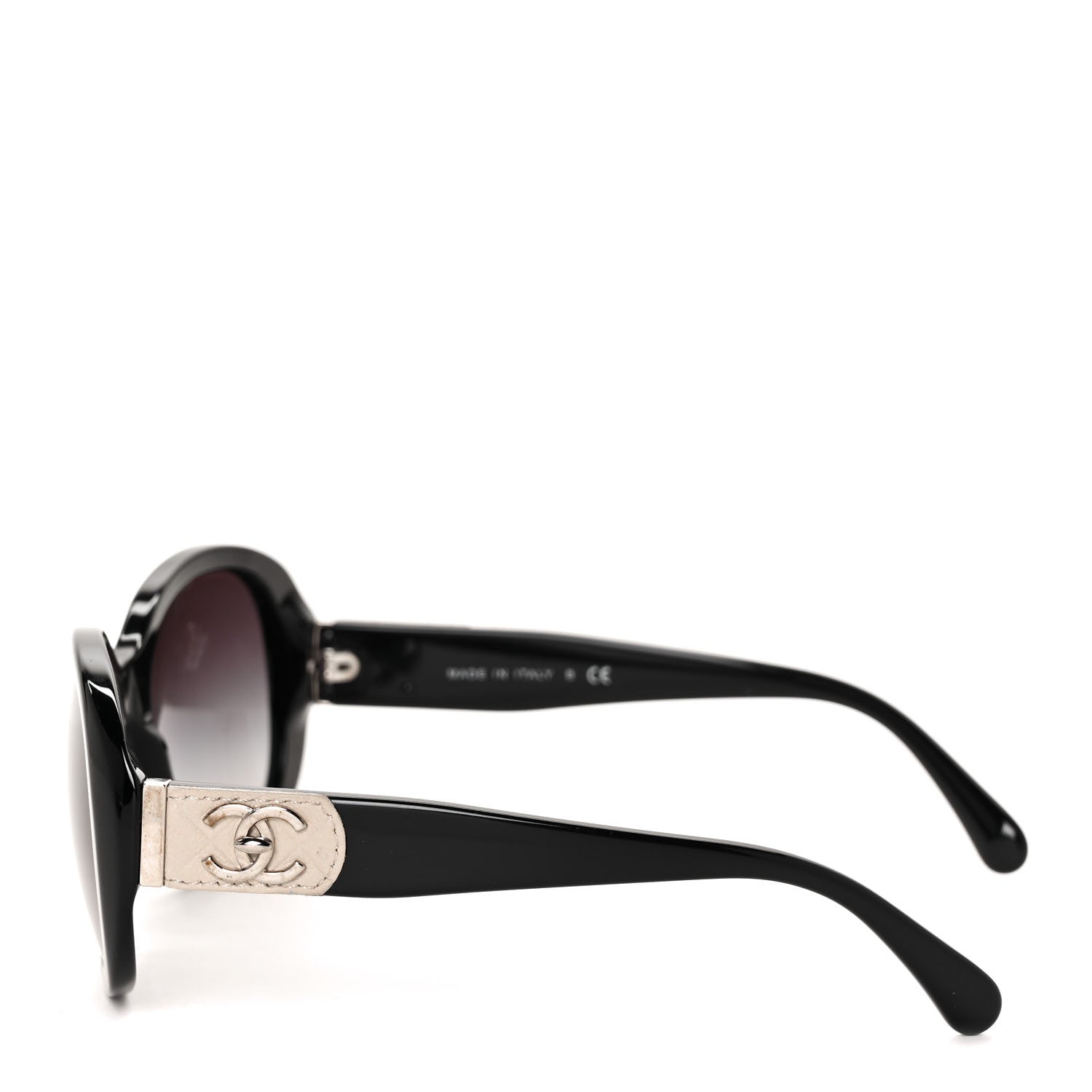 Chanel Acetate CC Turnlock Sunglasses 5235-Q Black Beige 3 of 7