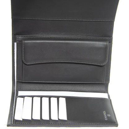 Chanel Lambskin Quilted Large Flap Wallet Dark Grey 5 of 8