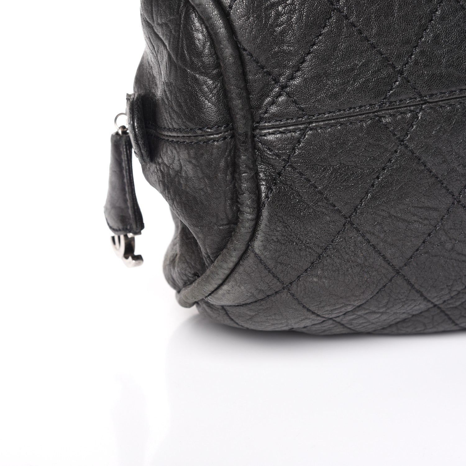 Chanel Distressed Lambskin Le Marais Bowler Black 11 of 13