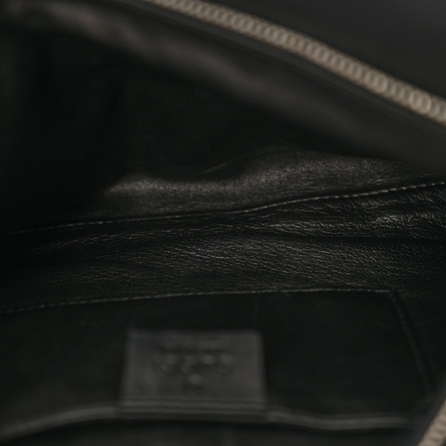 Gucci Snakeskin Bamboo Croisette Clutch Black 5 of 11