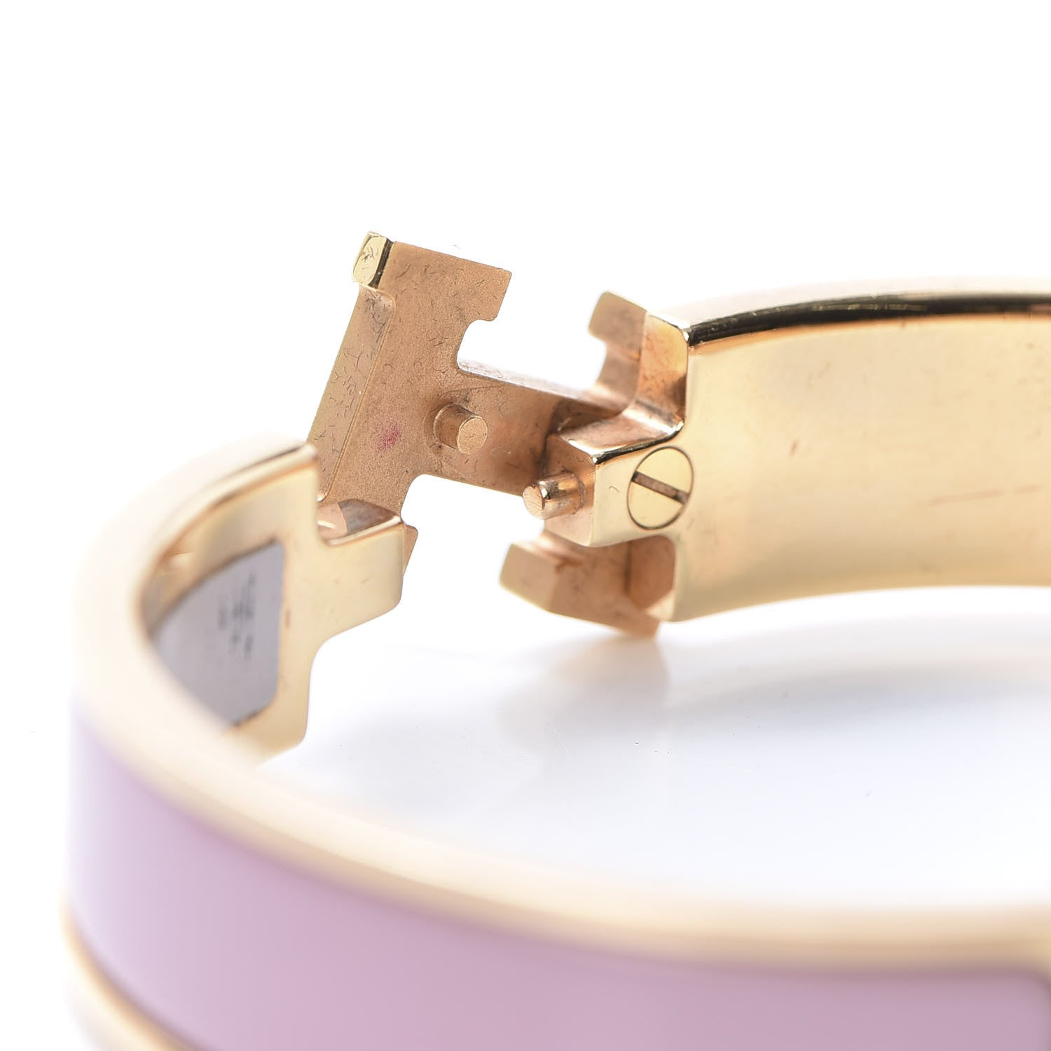 Hermes Enamel Narrow Clic Clac H Bracelet PM Rose Nacarat 5 of 6