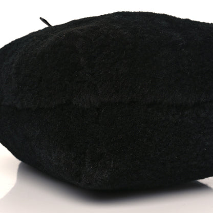 Mansur Gavriel Shearling Mini Bucket Bag Black 8 of 9