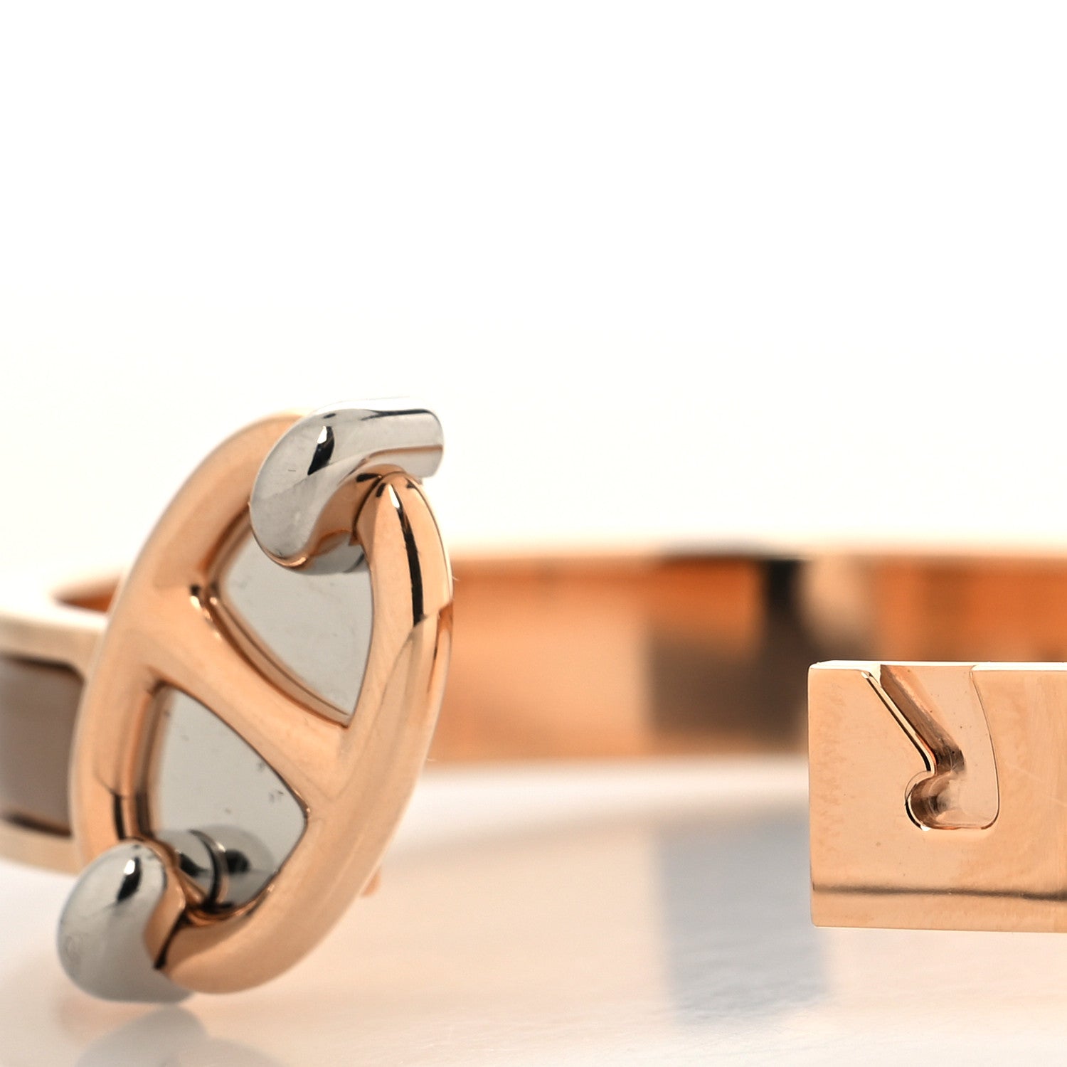 Hermes Enamel Mini Clic Chaine d'Ancre Bracelet PM Chataigne 4 of 5