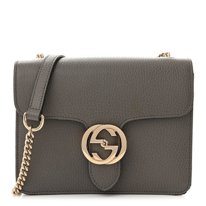 Gucci Dollar Calfskin Small Interlocking G Shoulder Bag Loess 1 of 11
