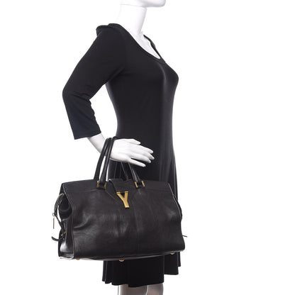 Saint Laurent Sheepskin Medium Cabas ChYc Black 2 of 15