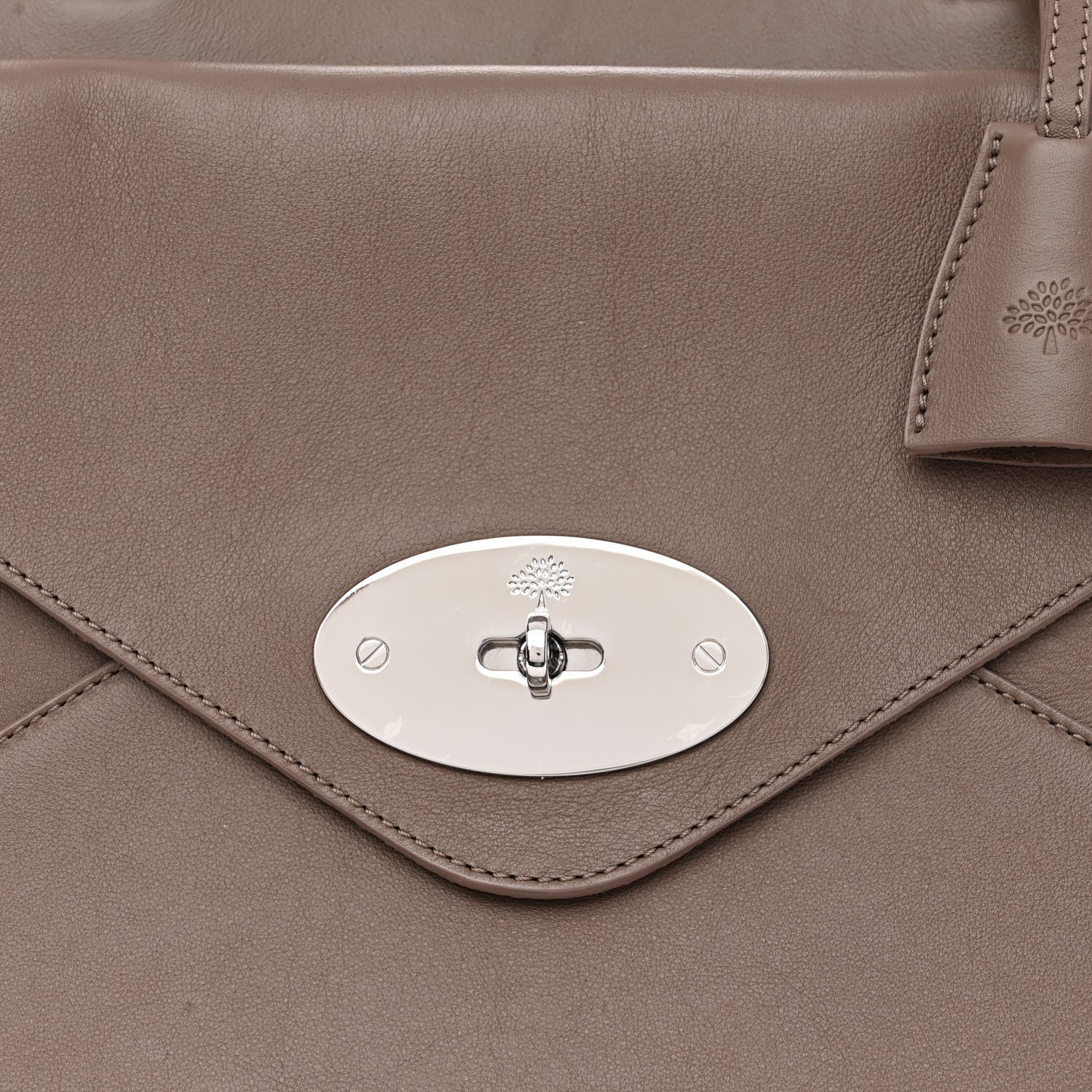 Mulberry Silky Calf Medium Willow Tote Taupe 12 of 14