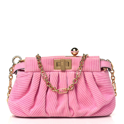Fendi Camoscio Line Embossed Small Peekaboo Click Bag Lollypop 1 of 5