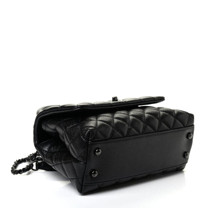 Chanel Caviar Quilted Mini Coco Handle Flap So Black 3 of 4