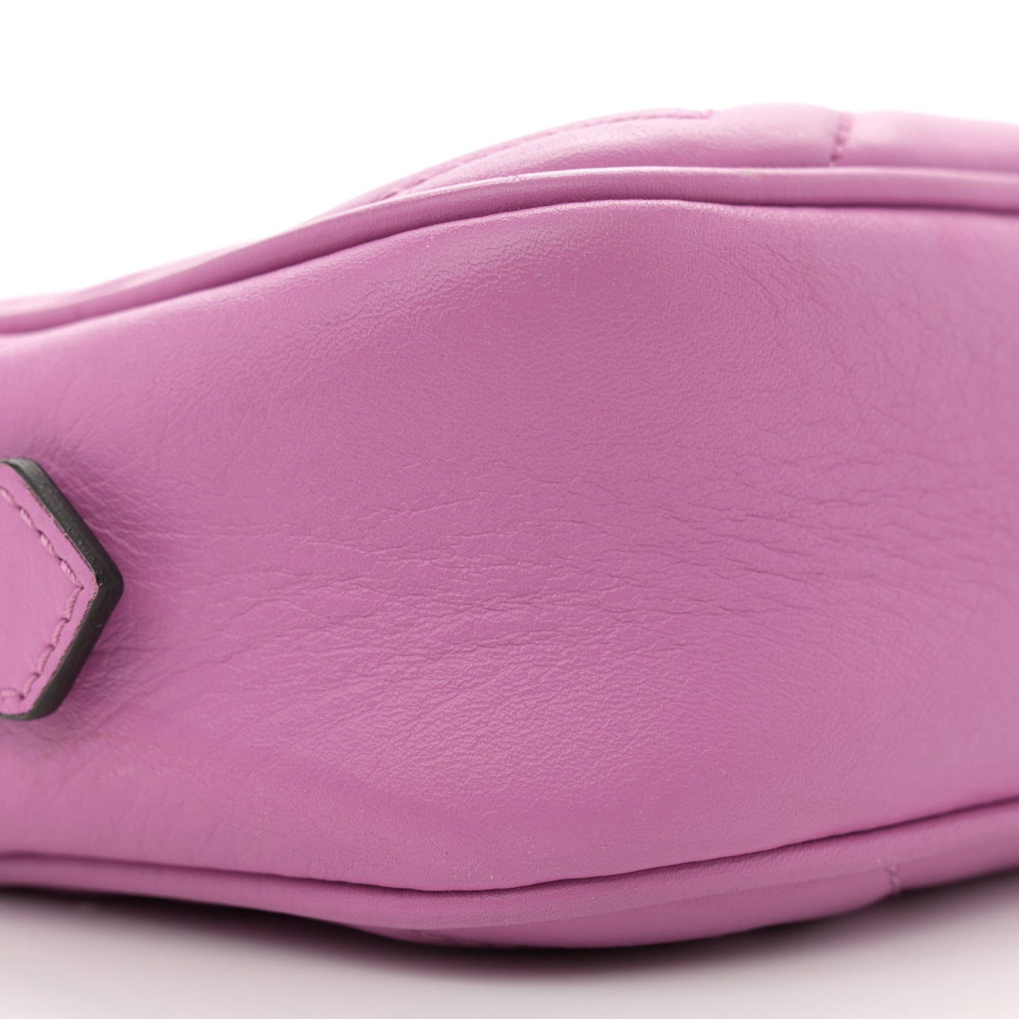 Calfskin Matelasse Mini GG Marmont Chain Shoulder Bag Candy Mousse